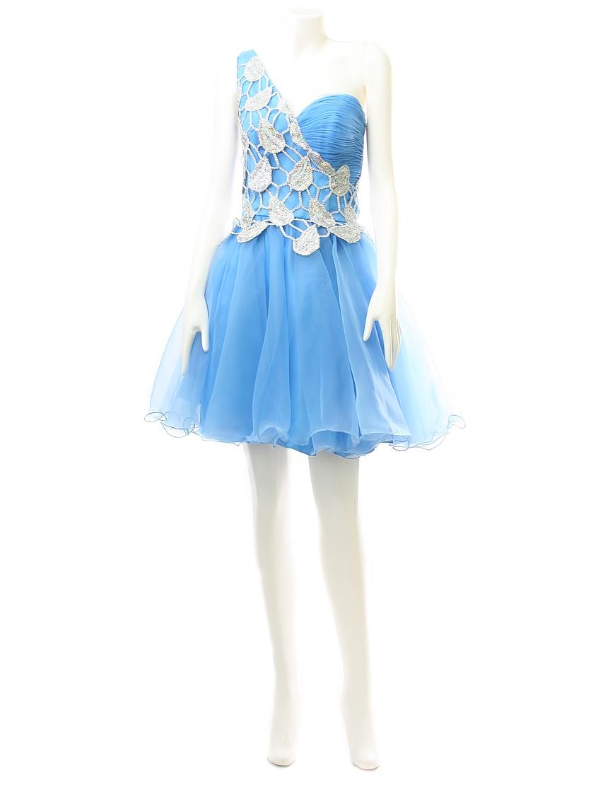 Sequin Embellishment Drape Prom Dress