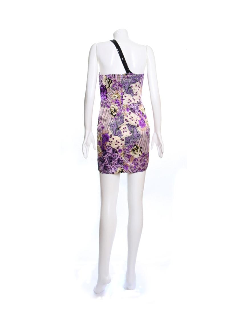 Print Sequin-Detailed Mini Dress