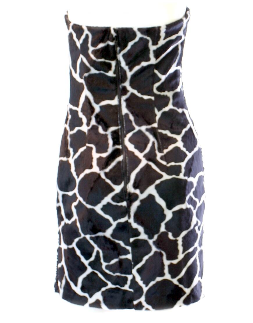 Leopard printed drape chiffon overlaid dress