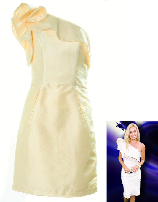 One Shoulder Frill Mini Dress