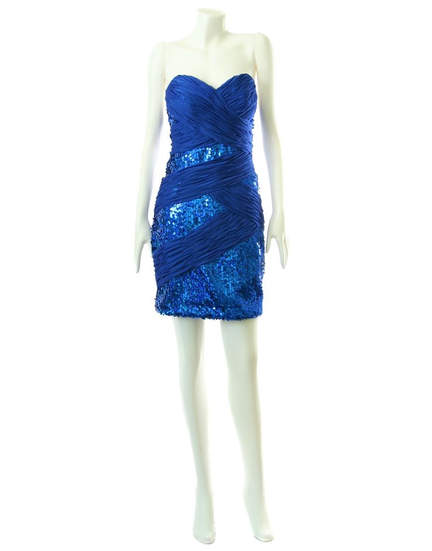 Ruched sequin all over cocktail dress