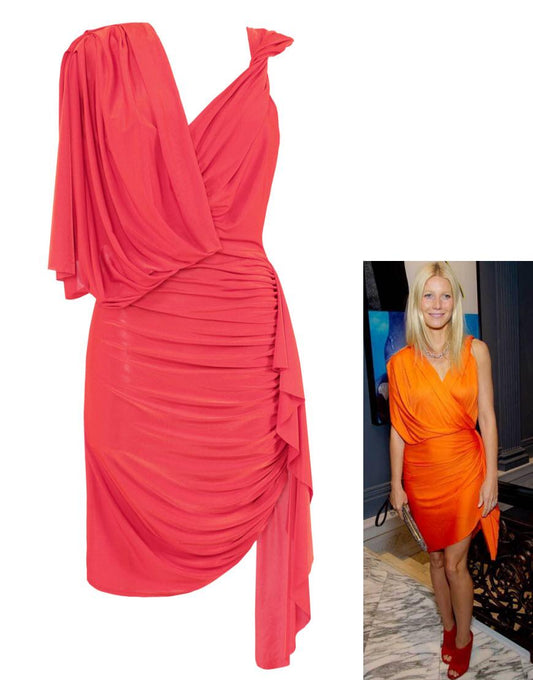 Grecian viscos dress style Gwyneth Paltrow
