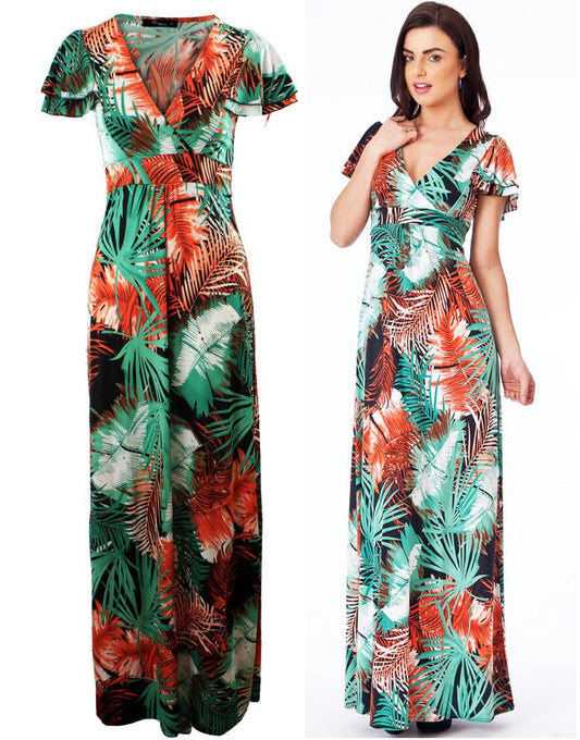 Tropical maxi dress