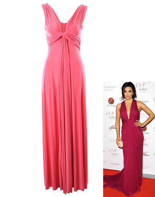 Crepe jersey dress style Eva Longoria