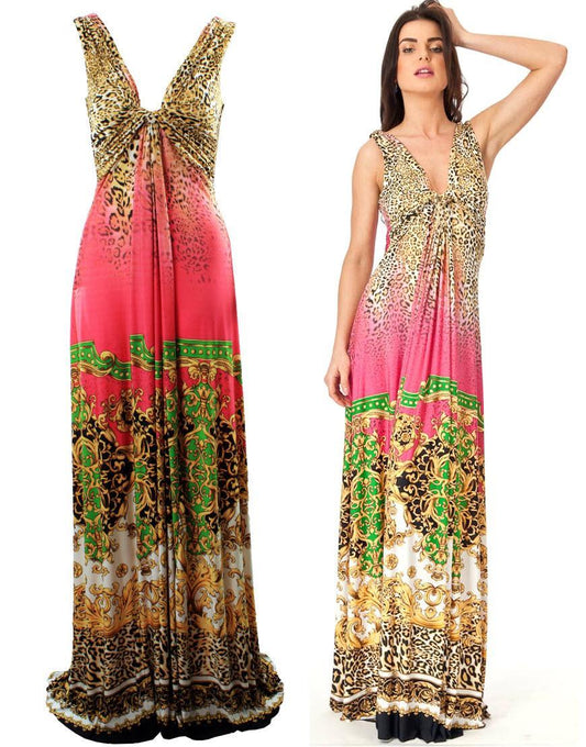 Scarf print maxi dress as worn by Amy Childs