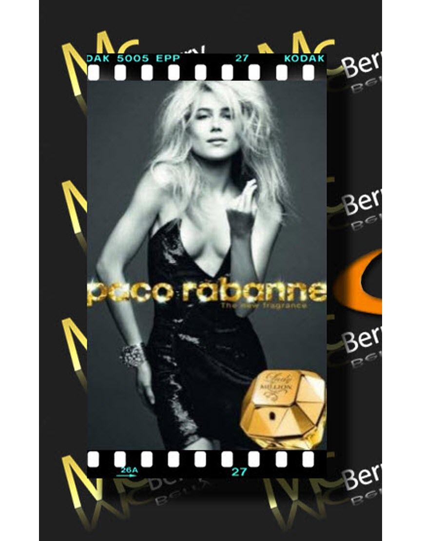 Leather wrap skirt mini dress Style Paco Rabanne Ad Campaign